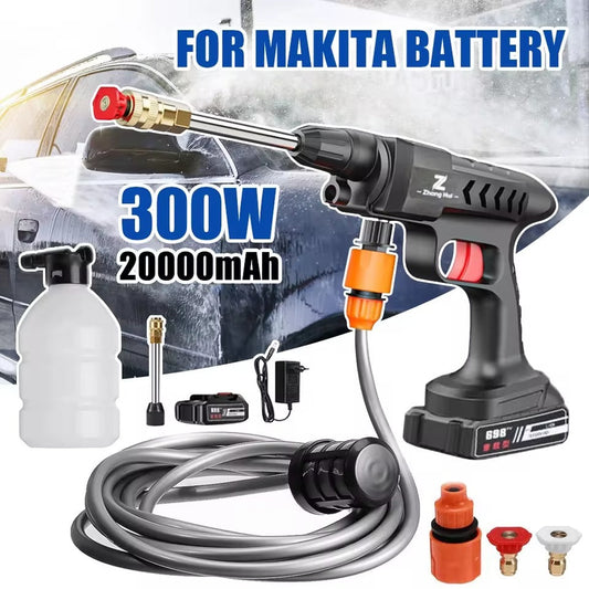 Wireless High Pressure Cleaner Washing Machine Spray Water Gun Car Washing Pressure Water Cleaning Machine