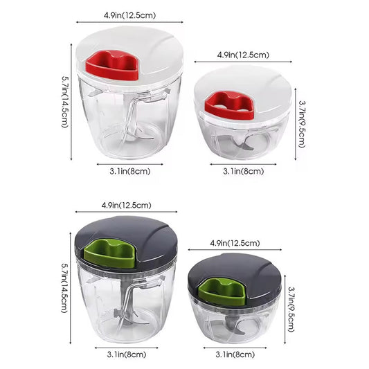 Manual Food Chopper Hand Pull String Vegetable Cutter Onions Garlic Chopper Fruits Herbs Nuts Kitchen Food Processor